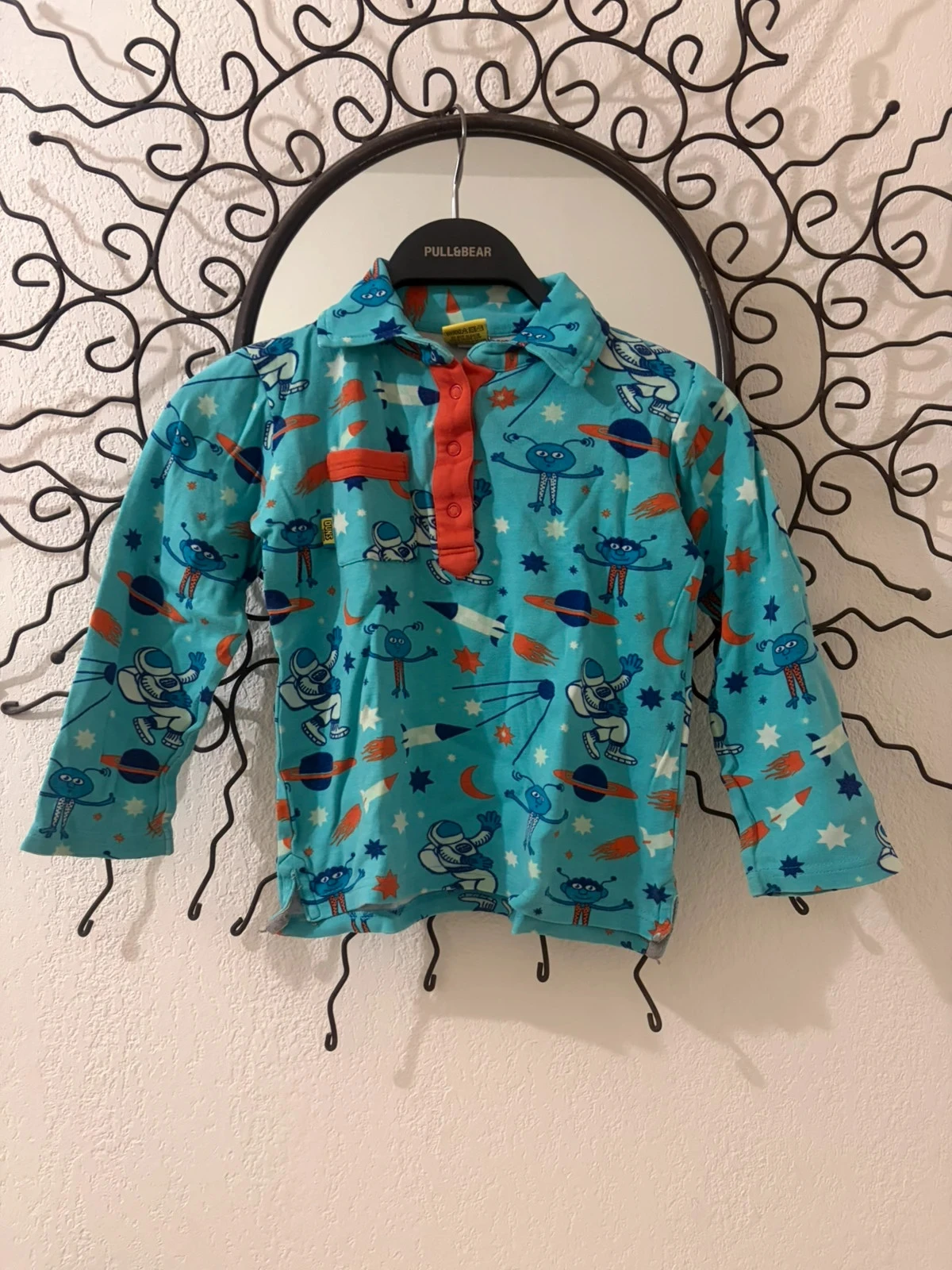 🔵 Lot 2 Hauts de Pyjama - Espace & Tracteurs - 5 ans – photo 2